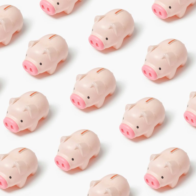 Lots piggy banks together